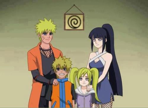 Hinata com os filhos  Familia uzumaki, Hinata, Personagem do naruto