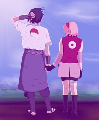 Sakura e Sasuke vendo as estrelas juntos 🌠