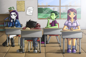 Fanfic / Fanfiction Teen Titans School