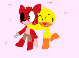 Fanfic / Fanfiction Foxy x chica real love?