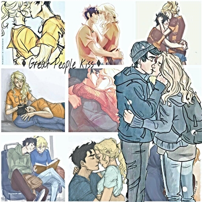 Fanfic / Fanfiction Great People kiss - Percabeth