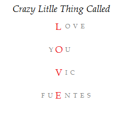 Fanfic / Fanfiction Crazy Litlle Thing Called L.O.V.E.