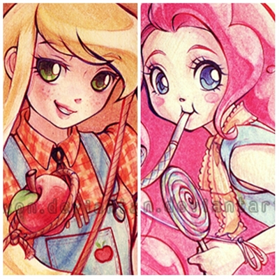 Fanfic / Fanfiction Love Is Candy - Applejack x Pinkie Pie