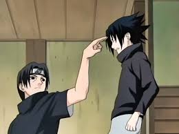 Sasuke querendo brincar com Itachi