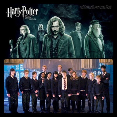 Fanfic / Fanfiction Hogwarts e a Ordem da Fênix lendo Harry Potter