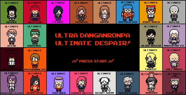 Fanfic / Fanfiction Ultra Danganronpa, Ultimate Despair! (Interativa)