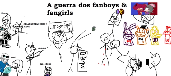 Fanfic / Fanfiction A Guerra dos Fanboys Fangirls