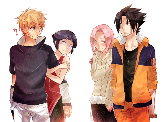 E se Naruto se cassasse com Sakura e Sasuke se cassasse com Hinata