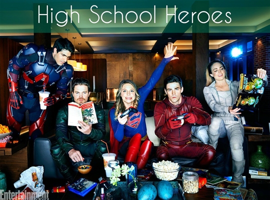 Fanfic / Fanfiction High School Heroes (Arrow,Flash,Legends,Supergirl e Gotham)