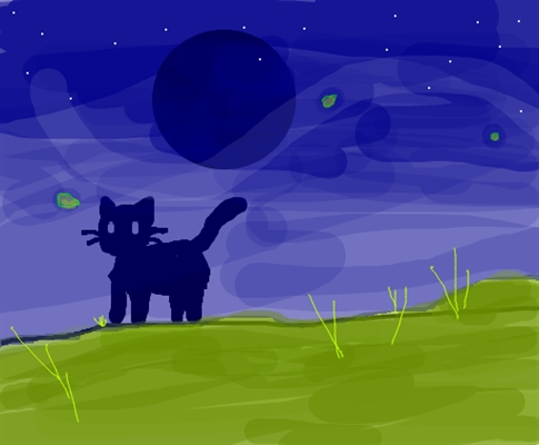Fanfic / Fanfiction O gato e a lua.