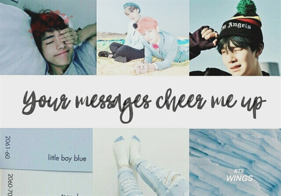 Fanfic / Fanfiction Your messages cheer me up ☛Taegi☜