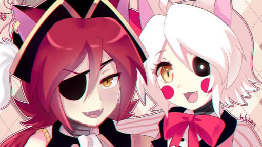 Fnaf Mangle e Foxy anime