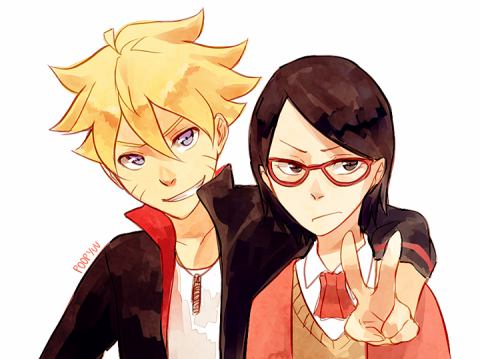 História Filho de Sarada e Boruto. - História escrita por tobidei135 -  Spirit Fanfics e Histórias