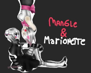 Fanfic / Fanfiction Eu amo você! - Marionette and Mangle (Yuri G!P)