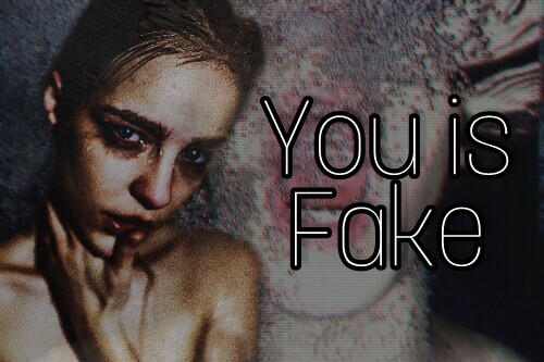 Fanfic / Fanfiction You is Fake