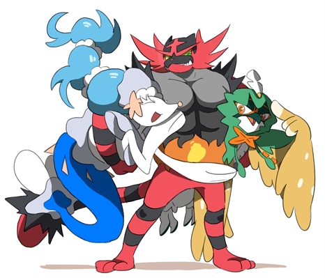 Algumas personagens de alola e o red