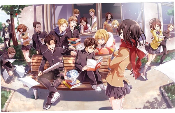 Fanfic / Fanfiction Attack on titan: college days