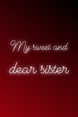 Fanfic / Fanfiction My sweet and dear sister
