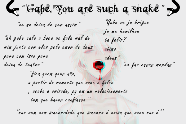 Fanfic / Fanfiction Gabe, you're such a snake