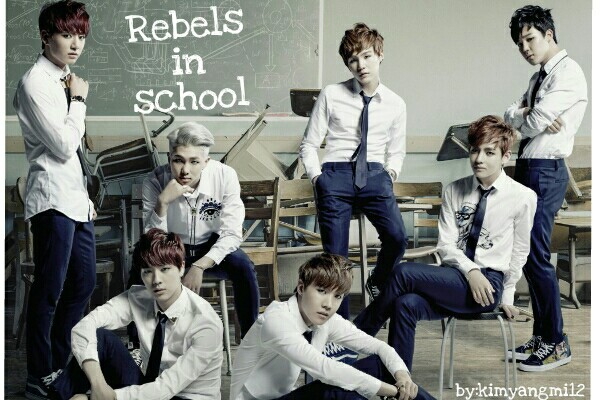 Fanfic / Fanfiction Rebels in school (Jikook,Namjin,Vhope)
