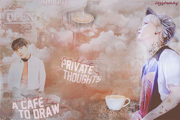 Fanfic / Fanfiction Walking to a café to draw private thoughts in public