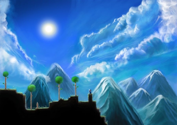 História Terraria, uma estranha terra. - E assim nasce terraria - Parte 2 -  História escrita por Sacron - Spirit Fanfics e Histórias