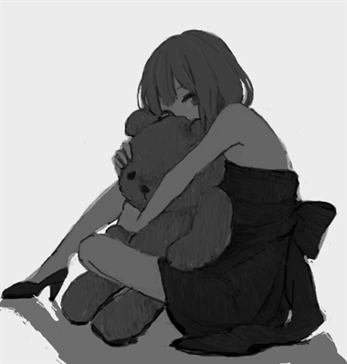 Menina triste do anime.