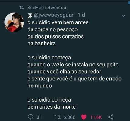 História Uma carta de um Pré-suicida - I'm Fine - História escrita por  Mortacettem - Spirit Fanfics e Histórias