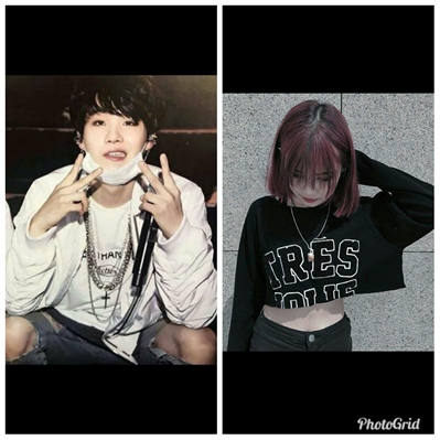 Fanfic / Fanfiction A menina emo, estranha (imagine suga)