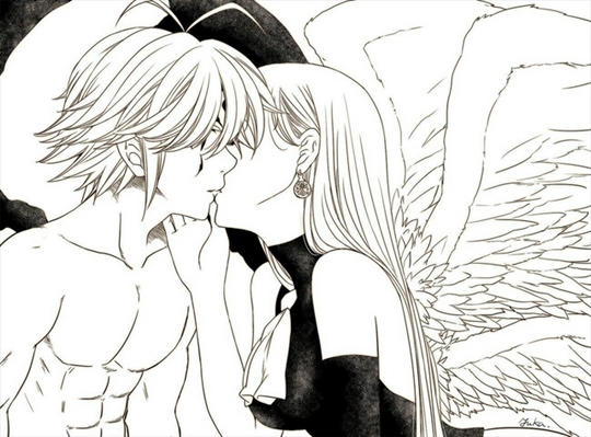 desenhocerto - A relação de Meliodas e Elizabeth Liones, a terceira  princesa do Reino de Liones, é uma das mais intensas de Nanatsu no Taizai,  e vem de muito antes dos acontecimentos