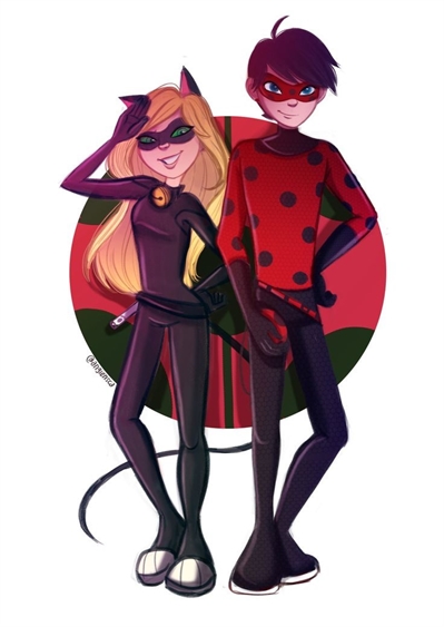 Colorindo REVERSE da Ladybug e Catnoir de Miraculous 