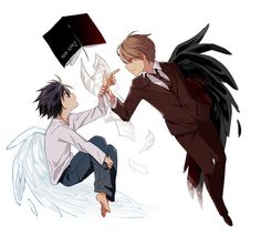 Fanfic / Fanfiction Anjos Caídos Pt 1 ( L x Kira )