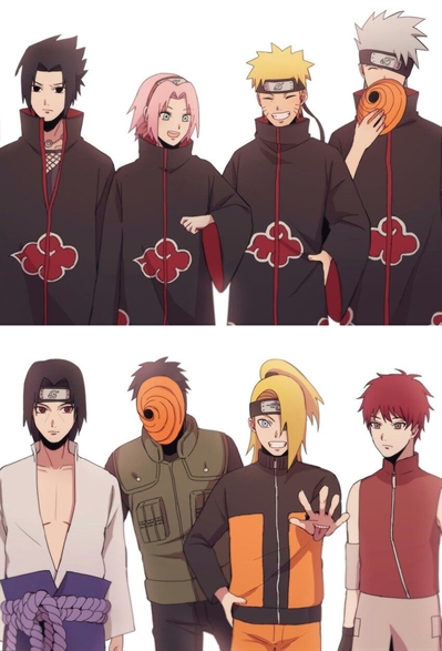 E SE O NARUTO FOSSE DA AKATSUKI? 