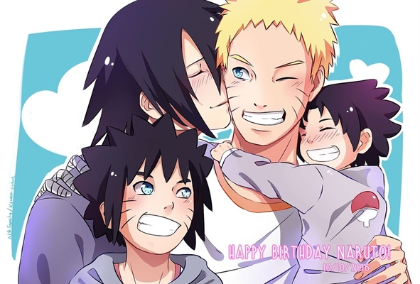 História Menma: Filho de Naruto e Sasuke. - Um aniversário não tão