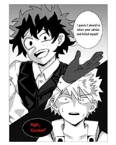 Três questões, odiei o Bakugou, não porque o Deku perdoou ele que sign