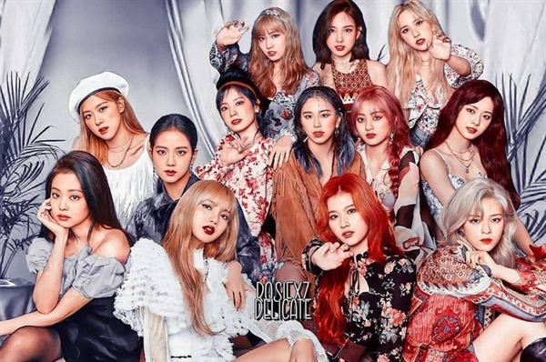 Comparação de altura do grupo TWICE e BLACKPINK!✨#portugal #brasil #kp