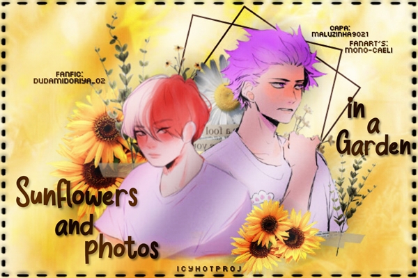 Fanfic / Fanfiction Sunflowers and photos in a garden