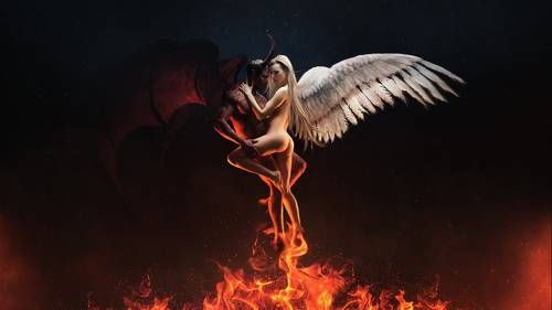 História Anjos e Demônios - A Origem do pecado. - História escrita por  LenonBits - Spirit Fanfics e Histórias