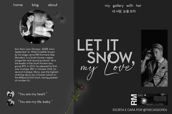 Fanfic / Fanfiction Let it snow, my love — Kim Namjoon.