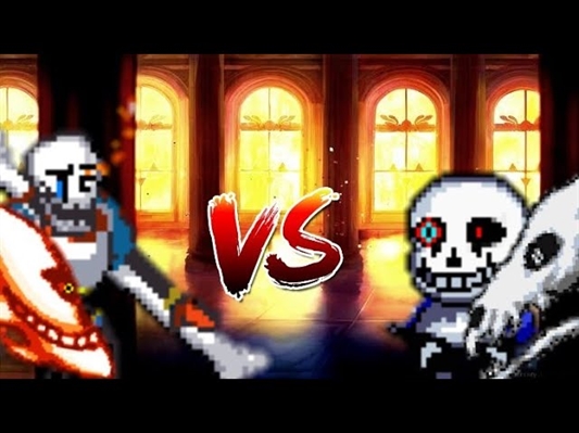 Dust Sans VS Nightmare Sans Fight Animation 