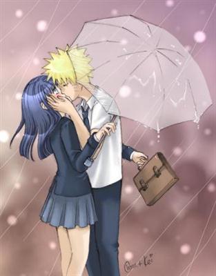 Casal Hinata e Naruto clássico de feltro