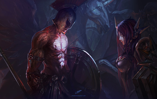 Fanfic / Fanfiction Love Game. - Leona x Pantheon.