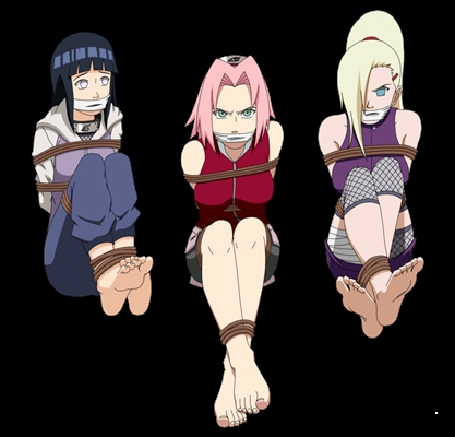 Amarrado, Hinata Hyuga e Uzumaki Naruto sentados de costas amarradas com  ilustração de corda vermelha png