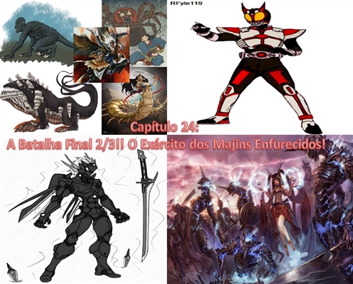 Fanfic / Fanfiction Kamen Rider Omega X - A Batalha Final Parte 2!! O Exército dos Majins Enfurecidos!