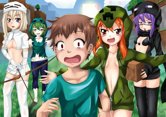 E SE OS MOBS DOS MINECRAFT FOSSEM GAROTAS? 