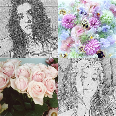 Fanfic / Fanfiction Flowers and Drawings for her - (Camren) - Menina dos olhos tristes.
