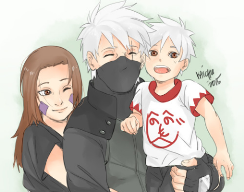 quem e a mae do filho do kakashi