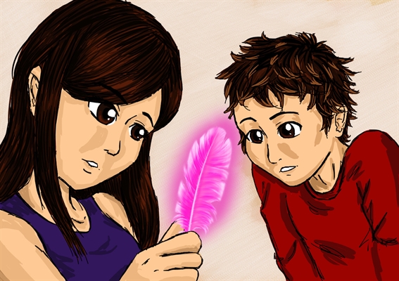 Fanfic / Fanfiction Random bro and sis shorts - A little pink feather
