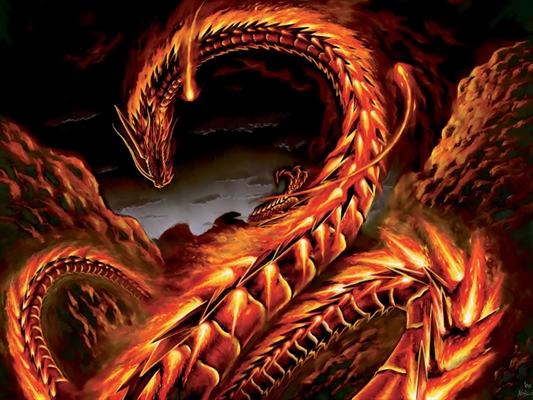 Fanfic / Fanfiction A fenda - Shei : o dragão em chamas