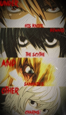 Fanfic / Fanfiction Death Note: The Perfect Kiss is the Kiss of Death - Under his knife, beware the scythe and Samhain's other charm